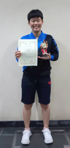 永島選手(永卓ジュニア）九州中学選抜　3位