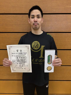 第80回全九州卓球選手権大会(マスターズの部)　藤松　剛志選手　男子３０優勝！