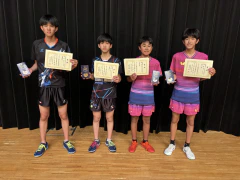 5/16　佐賀県中学生卓球選手権大会(個人)　結果