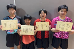 6/8　佐賀県前期オープン卓球大会　結果