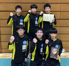 12/7　全九州卓球選手権大会(中学)団体予選　結果