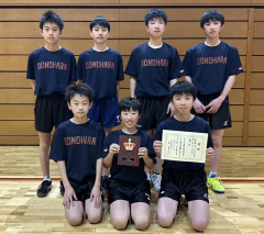 4/29  佐賀県中学生卓球選手権大会(団体)　結果