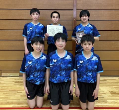 4/29  佐賀県中学生卓球選手権大会(団体)　結果