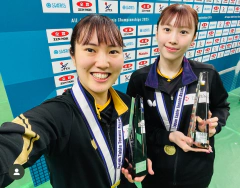 全日本卓球選手権大会(女子ダブルス)　麻生・笹尾ペア初優勝!!