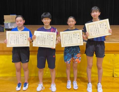 佐賀県中学生卓球選手権大会(個人戦）結果